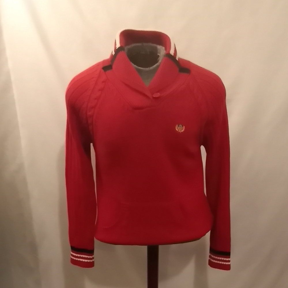 E. Land campus casual sweater